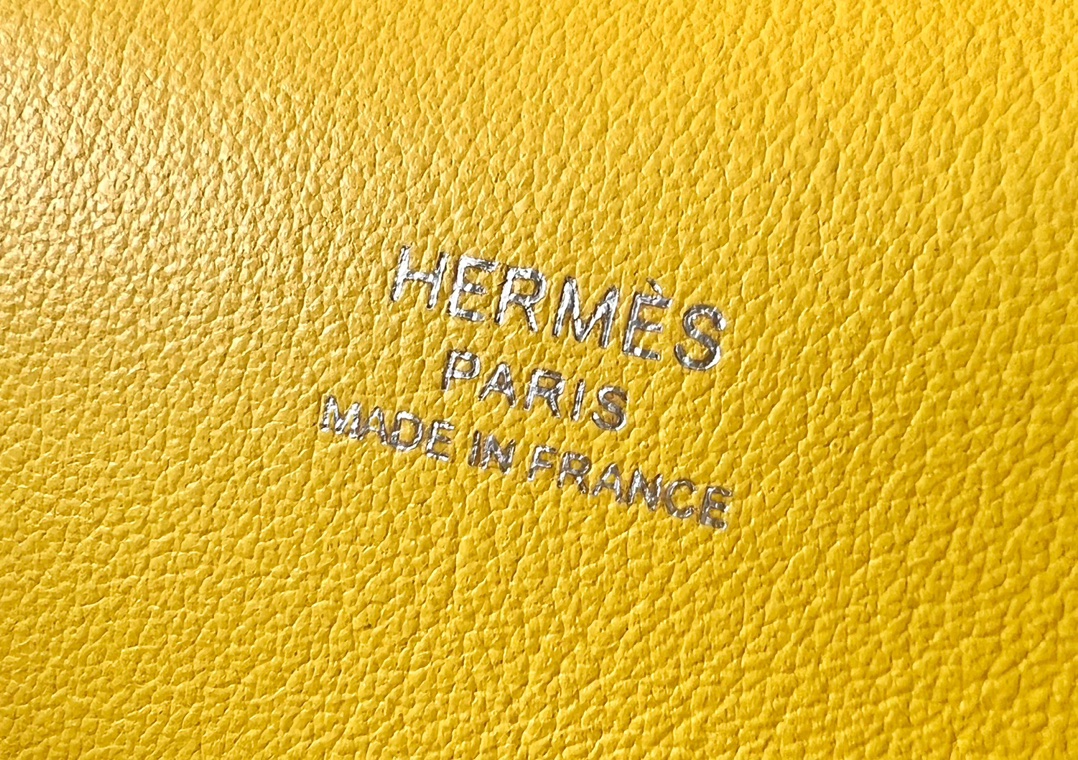 Hermes Jypsiere Mini Shoulder Bag In Yellow Swift Leather